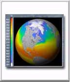 Globe Indicating Water Temperatures in Farenheit